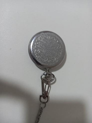 Mexanik cib saatı – qapaqlı, zəncirli - Korpus: gümüşü tonlarda