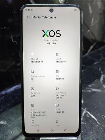 hot 40: Infinix Hot 40, 256 GB, rəng - Göy — 2