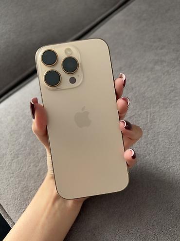 iphone xt: IPhone 16 Pro, Б/у, 128 ГБ, Desert Titanium, Зарядное устройство, Чехол, Кабель, 90 % — 2