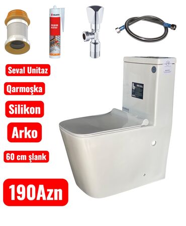 Duş başlıqları: Yeni, Unitaz, Monoblok, Kredit yoxdur, Zəmanətli, Ünvandan götürmə, Ödənişli çatdırılma