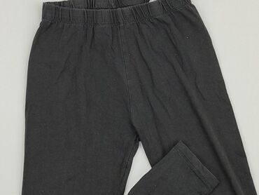 czarne spodnie z zamkami na nogawkach: Leggings for kids, Destination, 14 years, 158/164, condition - Good