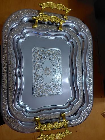 TƏCİLİ SATILIR🛑YENİDİR.Metall süfrə qabları dəsti – 2 ədəd - Material