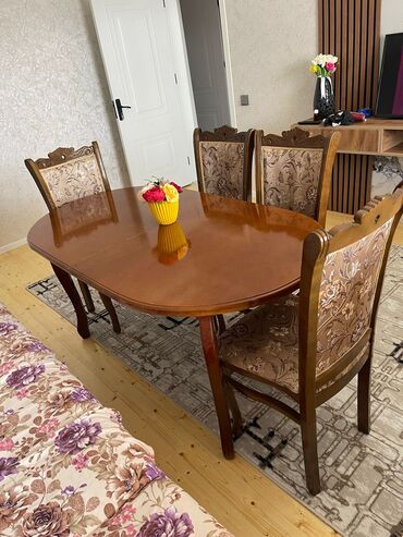 Masadəsti satılır 220 manata 6 stulnandı ünvan hövsan & AF(8874)