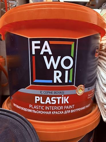 бесцветный лак: Краска Fawori Plastik – матовая водоэмульсионная краска для внутренних — 1
