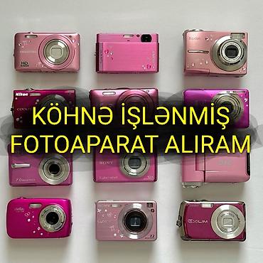 Fotoaparat alıram. Şəkildəki tipdə fotoaparatlar alıram. Canon, Sony