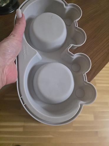 su zambagi: İkiqablı heyvan yem və su qabı seti - Material: dayanıqlı plastik — 1