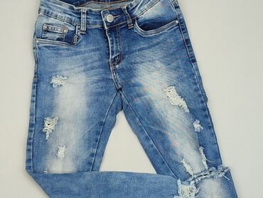 spódniczka jeansowe z guzikami: Jeansy, XS, stan - Dobry