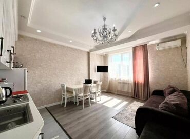 джал артис квартира: 2 бөлмө, 60 кв. м, Элитка, 11 кабат, Евроремонт