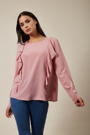 bez sandale: L (EU 40), Cotton, Single-colored, color - Pink