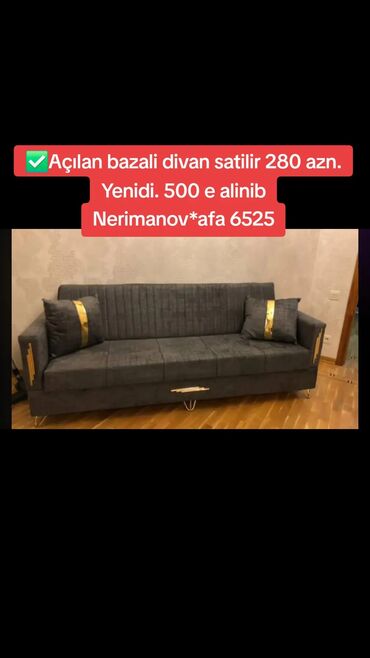 Çarpayılar: ✅Açılan bazali divan satilir 280 azn. Yenidi. 500 e alinib