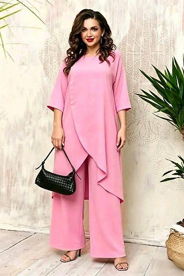 bluze in tunike: Komplet za punije 2XL 3XL 4XL 3500 dinara Ml Elegantni ženski komplet — 2