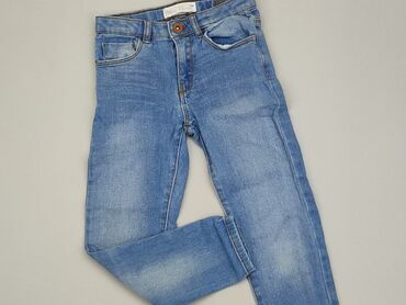 zara trafaluc denim collection jeans: Spodnie jeansowe, Zara, 7 lat, 122, stan - Dobry