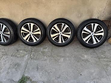 subaru outbakc: Комплект зимних колес Subaru на оригинальных литых дисках. - — 3