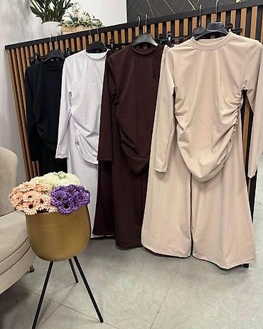 zenski kompleti sako i pantalone cene: Dvodijelni ženski komplet – bluza s dugim rukavima + široke pantalone — 2