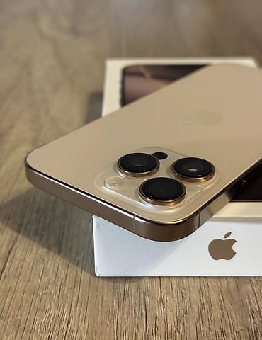 apple mini: IPhone 16 Pro Max, Desert Titanium, Barmaq izi, Simsiz şarj, Face ID — 2