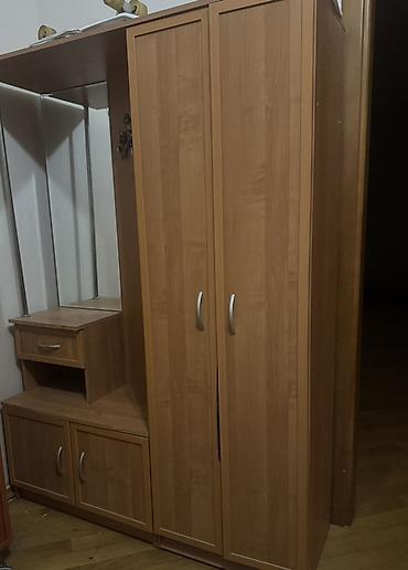 dolab skaf: Kombinə edilmiş dəhliz mebel dəsti - Material: ağac teksturalı — 1