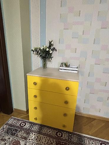zeka kupu: Kupa Mobilya komod - Model: 4 siyirtməli komod - Rəng: Parlaq sarı ön — 6
