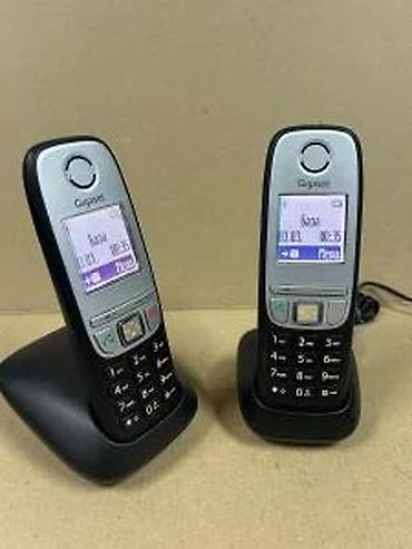 Fiksni telefoni: Gigaset bežični DECT set – 2 slušalice sa baznim stanicama - — 3