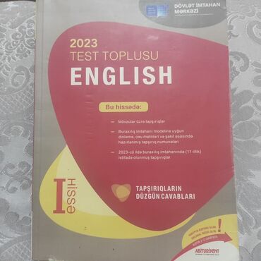 Velosiped ehtiyyat hissələri: İngilis dili Testlər 11-ci sinif, 1-ci hissə, 2023 il