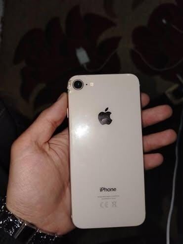 Apple iPhone: IPhone 8, 64 GB, Ağ, Barmaq izi