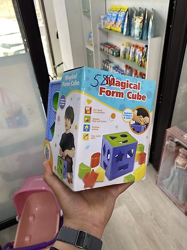 Оюнчуктар: Развивающая игрушка‑сортёр Magical Form Cube - Куб‑сортер с прорезями — 2
