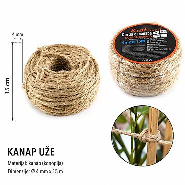 KMT konoplja – kanap od konoplje 4 mm x 15 m (SKU: 2406257, EAN: )