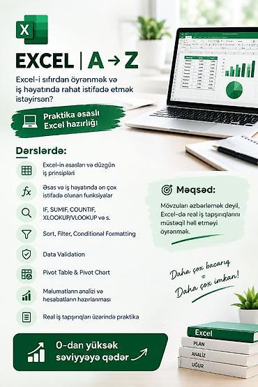 gunluk temizlik is ilanlari: Kompüter kursu: Microsoft Office, Onlayn — 1