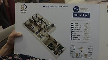 Продажа квартир: 2 комнаты, 80 м², Манас-Ата мкр., Элитка, 4 этаж, Свежий ремонт — 3