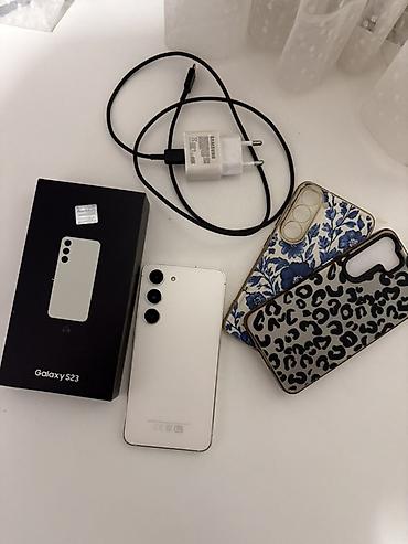 Samsung Galaxy S23, 128 GB, rəng - Ağ, Barmaq izi, İki sim kartlı lalafo.az -da Samsung Galaxy S23, 128 GB, rəng - Ağ, Barmaq izi, İki sim kartlı