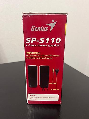 Audio: Genius SP-S110 — 2 hissəli stereo akustik sistem Xüsusiyyətlər: - — 2