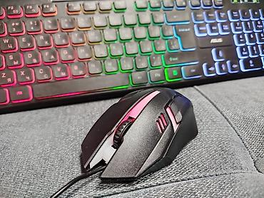 мыш: 🧑‍💻Игровой комплект ASUS: полноразмерная клавиатура + проводная мышь с — 6