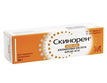 крем солантра: Скинорен крем 20% (азелаиновая кислота) — туба 30 г. Описание: - — 1