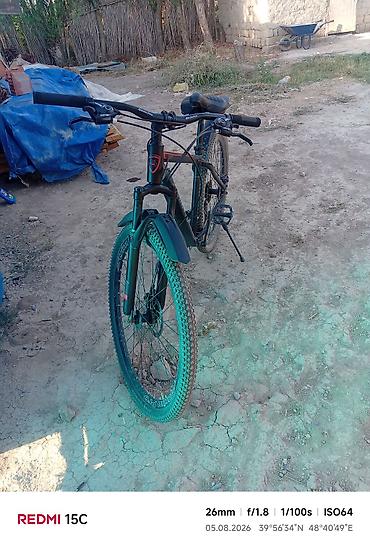 Velosipedlər: Dağ/şosse tipli velosiped - Rəng: qara, qırmızı detal və loqo - — 4