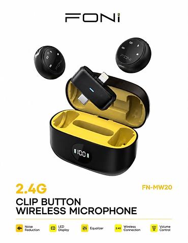 mikrofon qiymət: Yeni Simsiz (Bluetooth) Mikrofon Ünvandan götürmə, Pulsuz çatdırılma, Ödənişli çatdırılma — 1