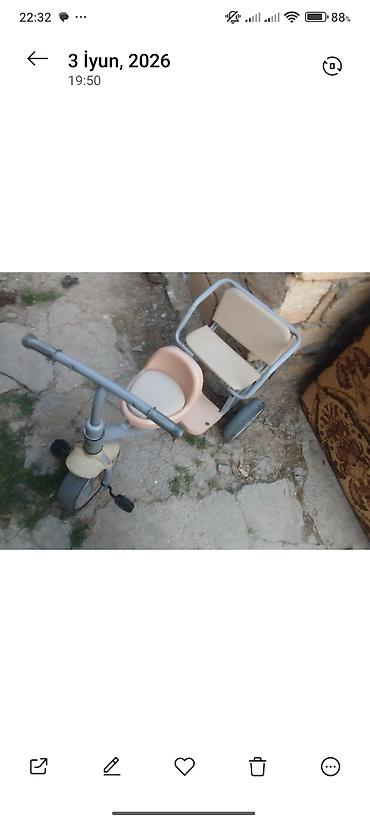 Велосипеды: Uşaq üçtəkərli velosipedi - 3 təkərli, sabit və yıxılmaya qarşı — 3