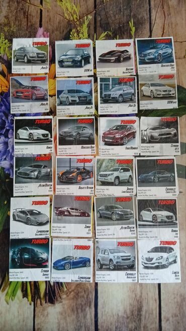 Kolleksiya kartları: Turbo saqqız kartları – böyük kolleksiya Məlumat: - “Turbo” avtomobil — 9