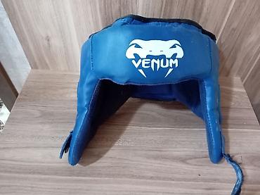 boks kisəsi type 0: Venum boks/kikboks baş qoruyucusu – mavi rəng. - Üz və çənə zonasını — 2