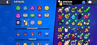 ikona: Brawl Stars hesabı – zəngin kosmetika və kolleksiya Xüsusiyyətlər: - — 3