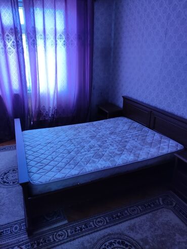 yataq dəsi: Б/у, Двуспальная кровать, Без подьемного механизма, С матрасом, Без выдвижных ящиков, Азербайджан