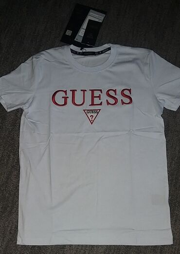 nova xxl: Men's T-shirt Guess, L (EU 40), XL (EU 42), 2XL (EU 44), bоја - Bela