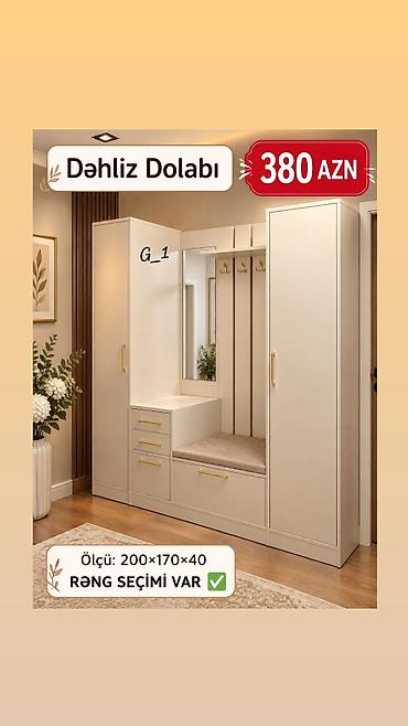 termo guzgu: Dəhliz dolabı – çoxfunksiyalı və zərif dizayn. - Qiymət: 380 AZN - — 1