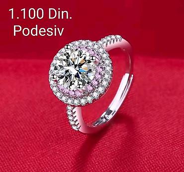 evil eye nakit: Elegantni posrebreni podesiv prsten od hirurskog čelika sa žigom S925 — 1