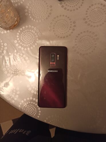 telfon 50 azn: Samsung Galaxy S9 Plus, 64 GB, rəng - Qırmızı, Sensor, Barmaq izi, İki sim kartlı