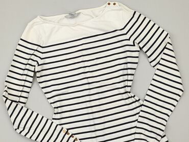 bluzki w paski biało granatowe: Blouse, H&M, S (EU 36), condition - Good