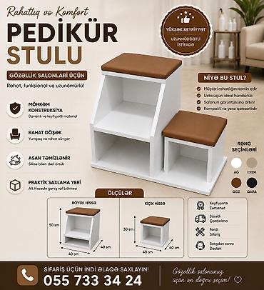 salon stul: Pedikür stulu – gözəllik salonları üçün rahat, funksional və — 1