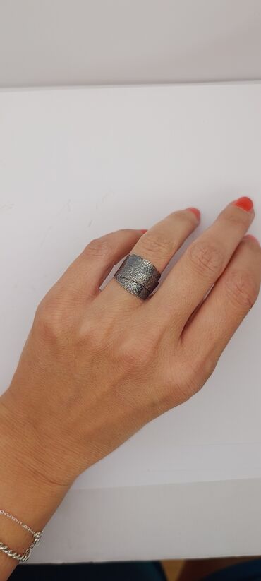 Unisex prsten, Handmade, Materijal: Srebro