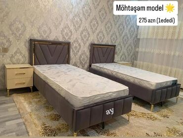 ✨ *Möhtəşəm Tek Nəfərlik Çarpayı* ✨ 🔸 Ölçü: 90×200 🔸 Parçalı model –