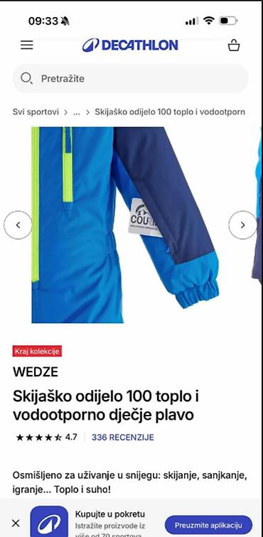 joma: Odlično WED'ZE original skafander/ski odelo za uzrast 3 godine — 7