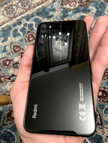 Apple iPhone: Redmi Note 8, 64 ГБ, цвет - Черный, Отпечаток пальца