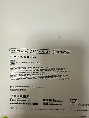Ноутбуки Apple (MacBook): Apple MacBook Pro 14" Ключевые характеристики: - Чип Apple M4 Pro - — 1